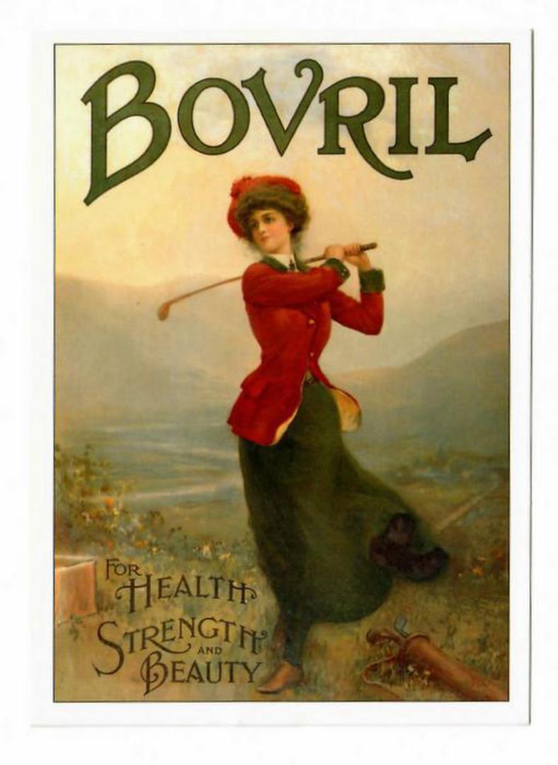 Postcard. Modern reproduction of old advertising poster, Bovril. - 444713 - Postcard image 0