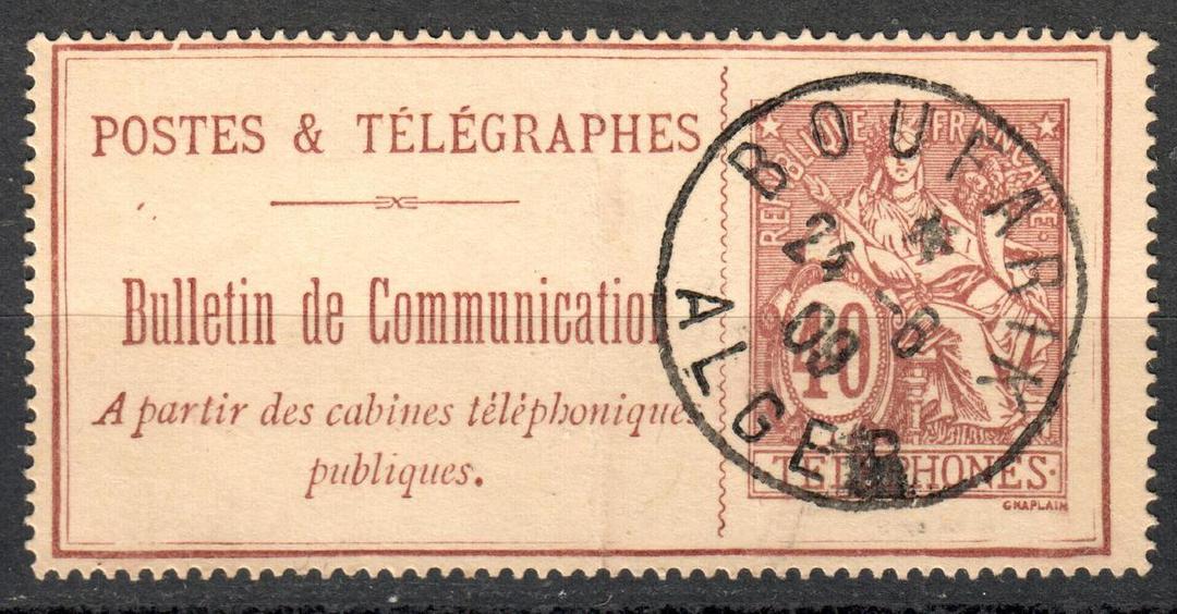 FRANCE 1909 Telephone Billet. Preceded phone cards by  many decades. - 71176 - VFU image 0