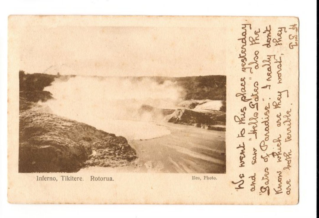 Early Undivided Postcard by Iles of Inferno Tikitere. - 46160 - Postcard image 0