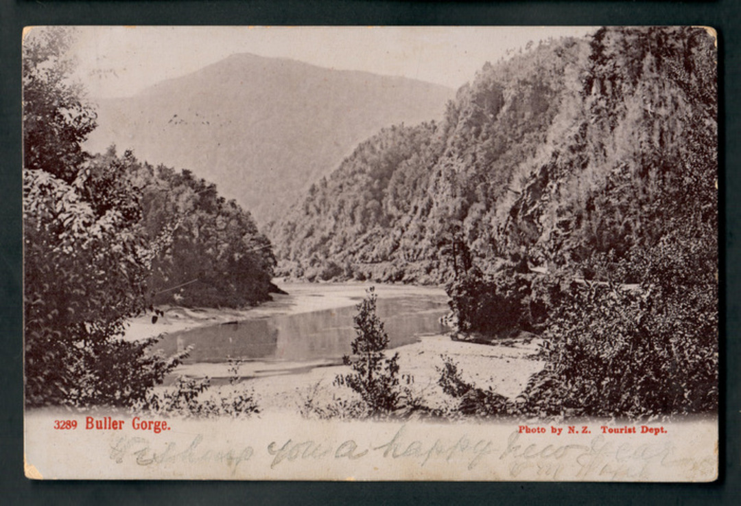 Early Undivided Postcard of Buller Gorge. - 48780 - Postcard image 0