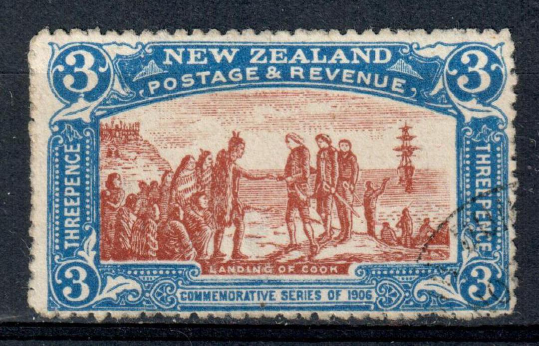 NEW ZEALAND 1906 Christchurch Exhibition 3d Blue and Brown. Very fine. Probably CTO. - 75067 - VFU image 0