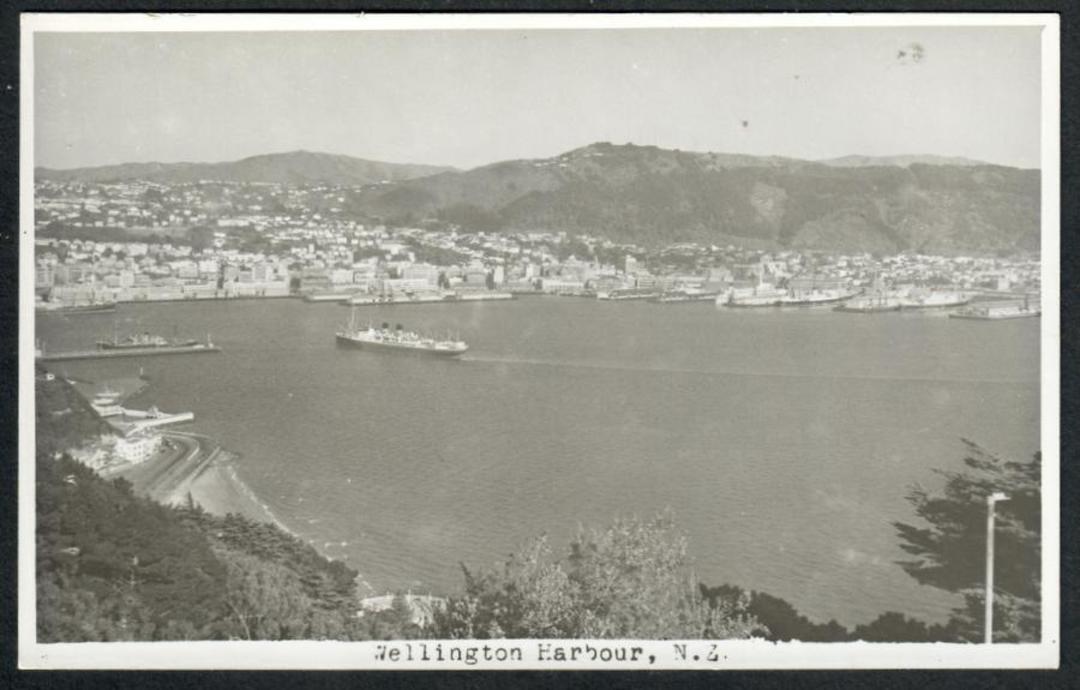 WELLINGTON HARBOUR Real Photograph by N S Seaward - 47398 - Postcard image 0