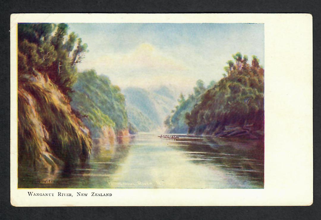 Coloured Postcard of Wanganui River. - 69892 - Postcard image 0