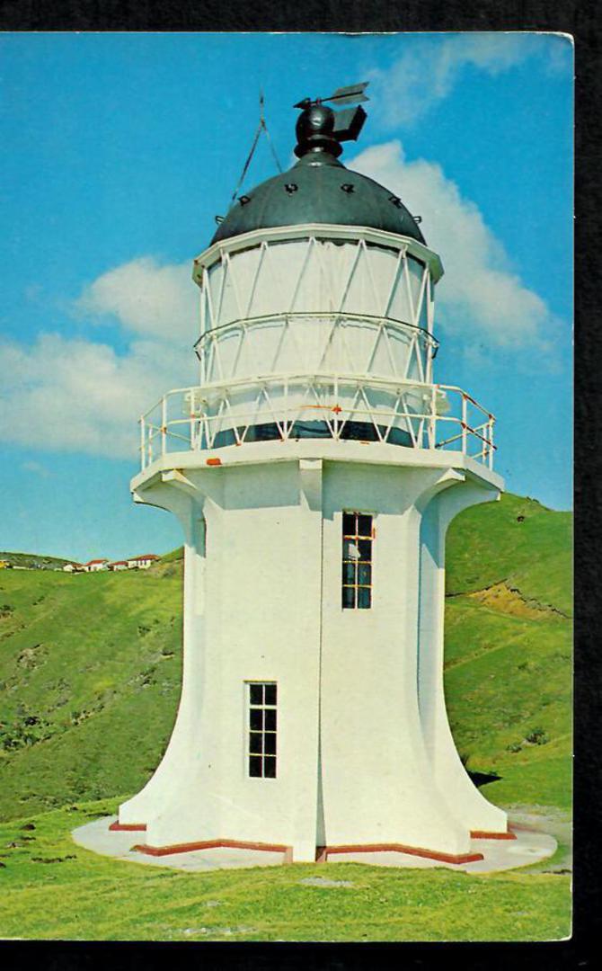 Modern Coloured Postcard by Gladys Goodall of Cape Reinga Lighthouse. - 444435 - Postcard image 0