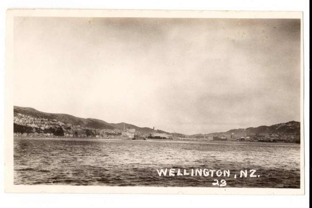 Real Photograph of Wellington. Harbour 1925. Fleet visit. - 69978 - Photograph image 0
