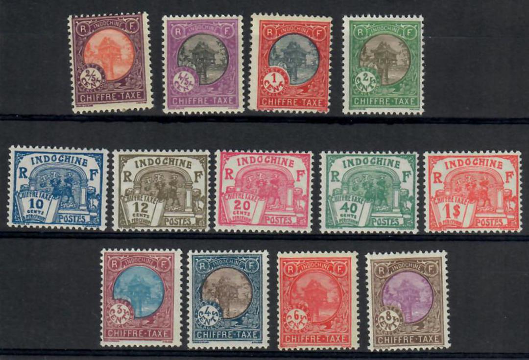 INDO-CHINA 1927 Postage Due. Set of 13. - 25305 - FU image 0