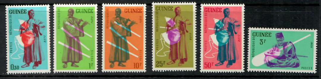 GUINEA 1962 Definitives. Native Musicians. Set of 15. - 24927 - Mint image 1