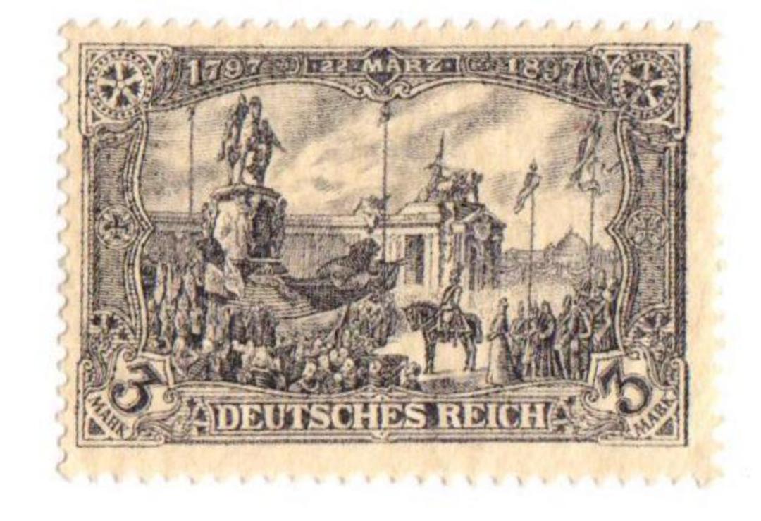 GERMANY 1902 Definitive Recess No Watermark Perf 14.25-14.50 3m Violet-Black. - 75515 - LHM image 0
