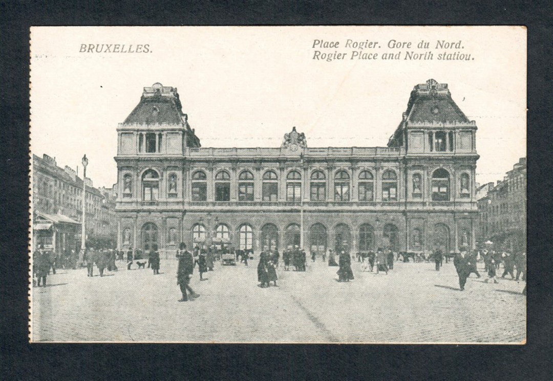 BELGIUM Postcard of Place Rogier, Gare du Nord Bruxelles. - 40512 - Postcard image 0