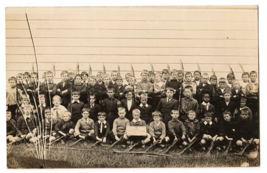 Real Photograph of Foxton - 1911 Foxton School Junior Company - 69509 - Postcard image 0