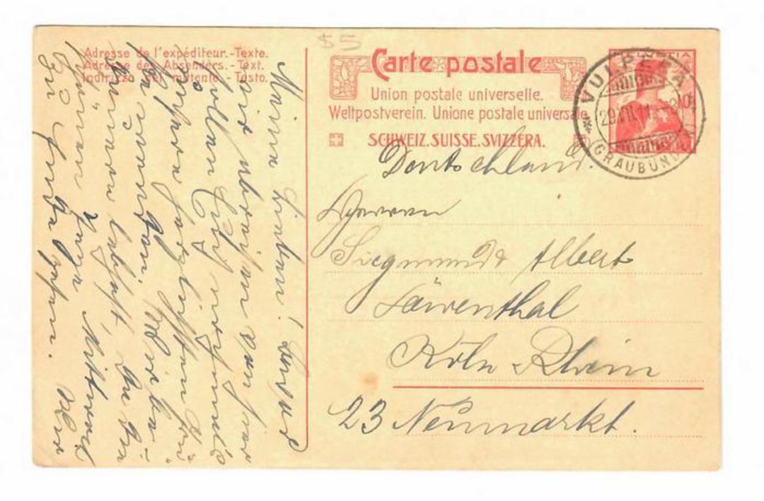 SWITZERLAND 1911 Postkarte. - 30805 - PostalHist image 0
