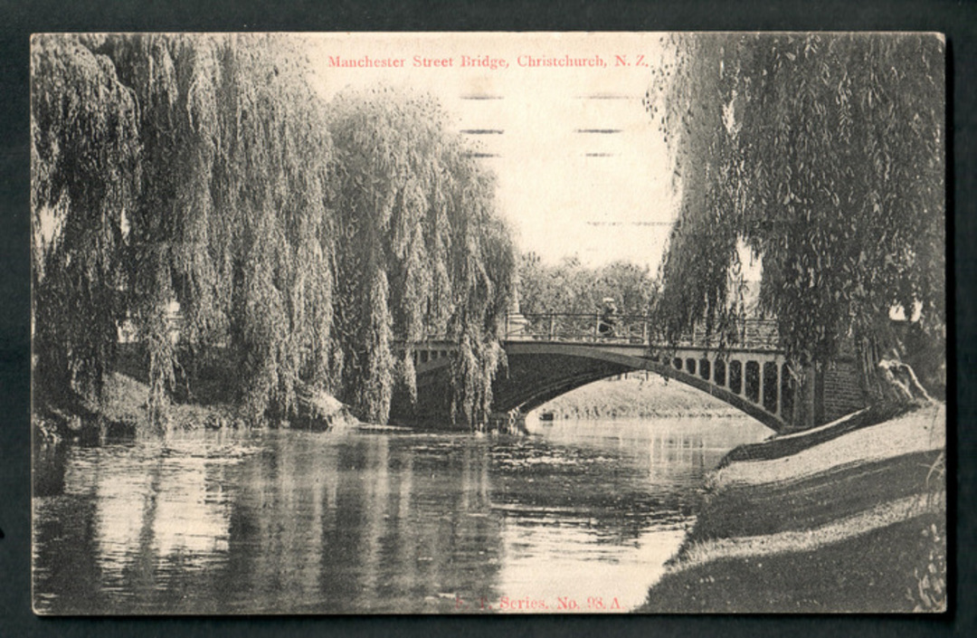 Postcard of Manchester Street Bridge Christchurch. - 48372 - Postcard image 0