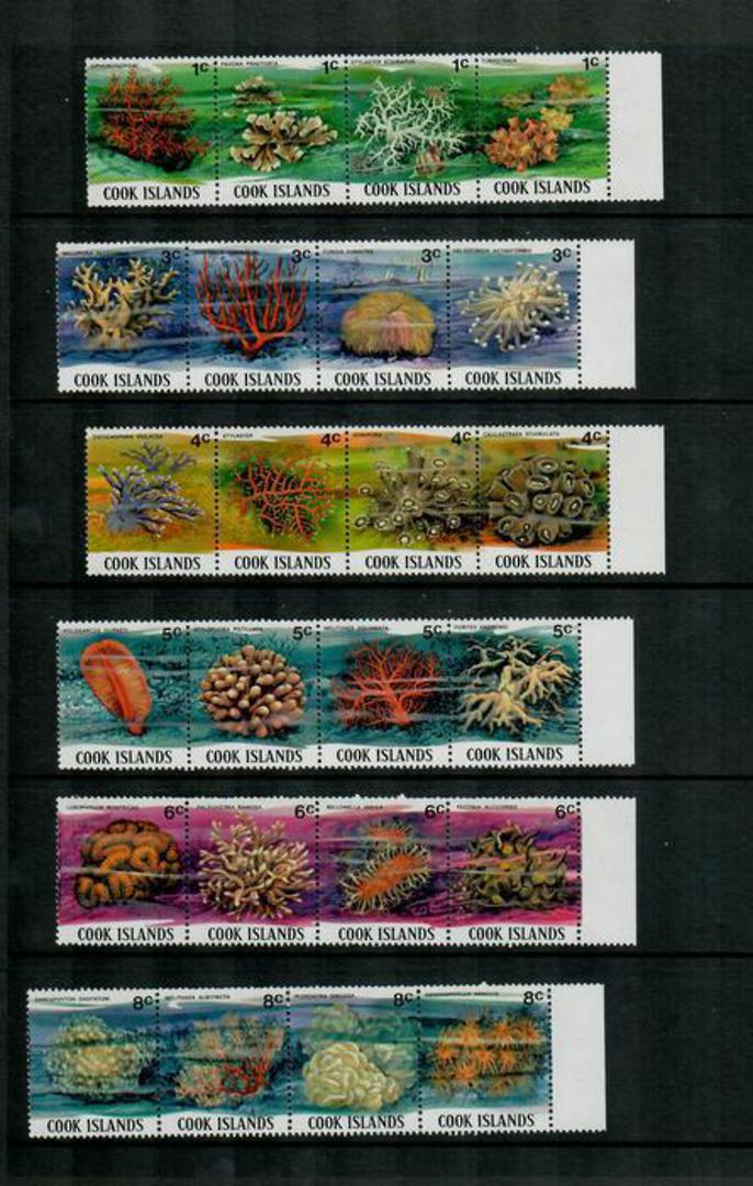 COOK ISLANDS 1980 Definitives. Set of 77 in strips or blocks as applicable. - 37963 - UHM image 0