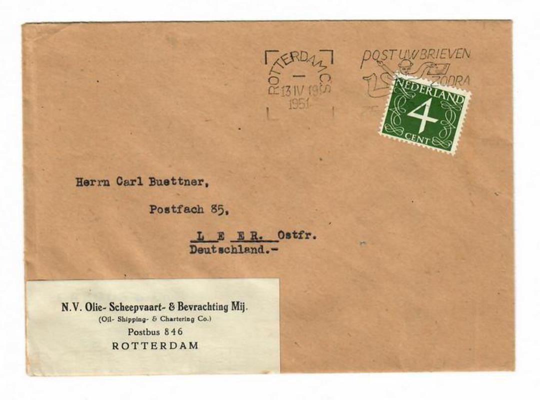 NETHERLANDS 1951 Cover. - 30465 - PostalHist image 0