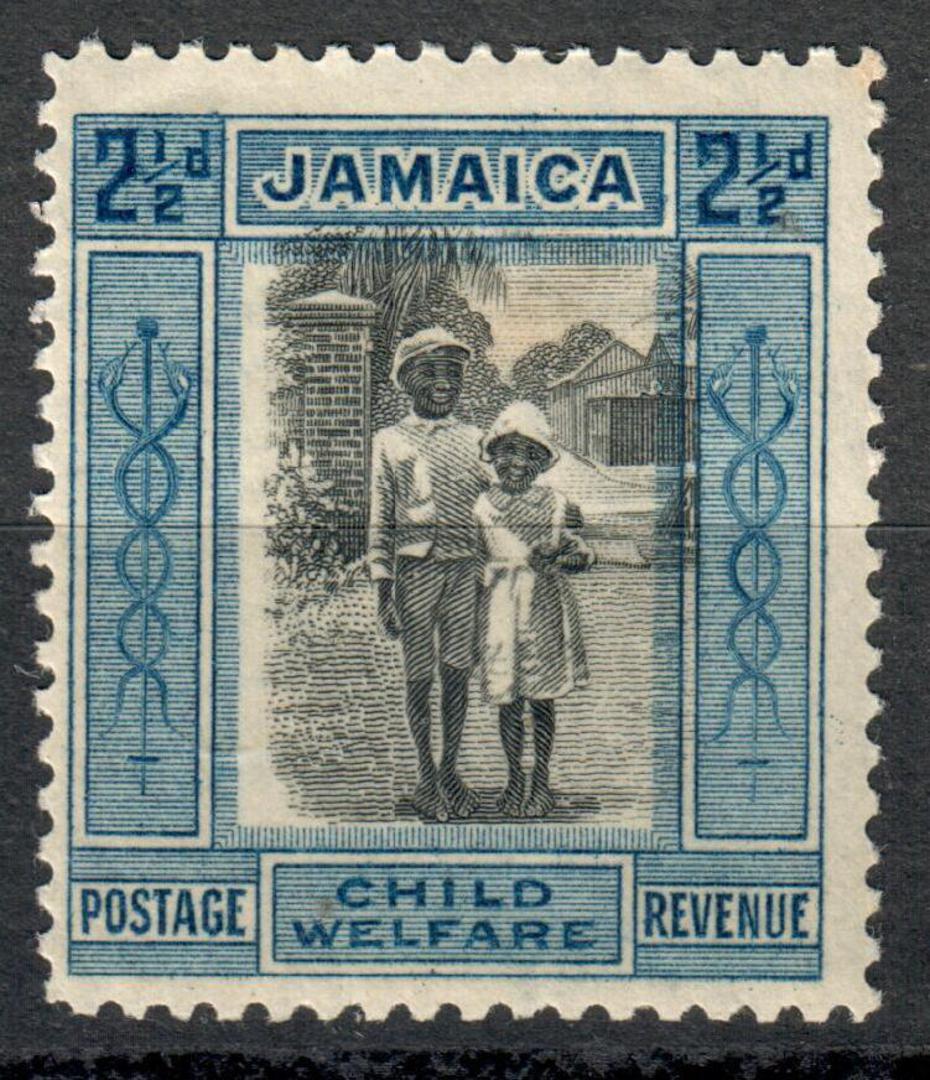 JAMAICA 1923 Child Welfare 2Â½d Black and Blue. - 8254 - LHM image 0