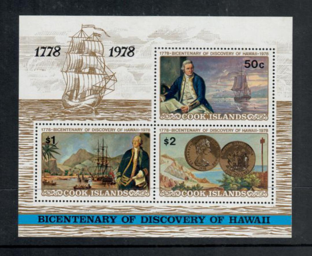 COOK ISLANDS 1978 Bicentenary of the Discovery of Hawaii. Set of 3. - 52330 - UHM image 0