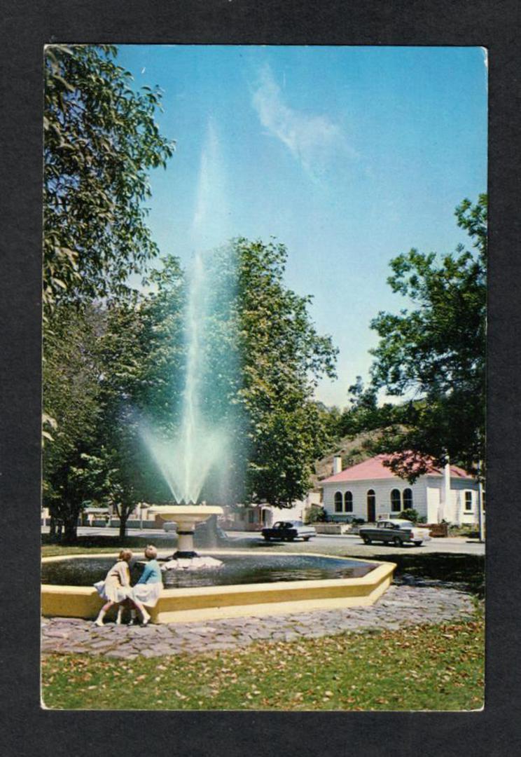 Modern Coloured Postcard by Gladys Goodall of the Moller Fountain Nelson. - 444309 - Postcard image 0