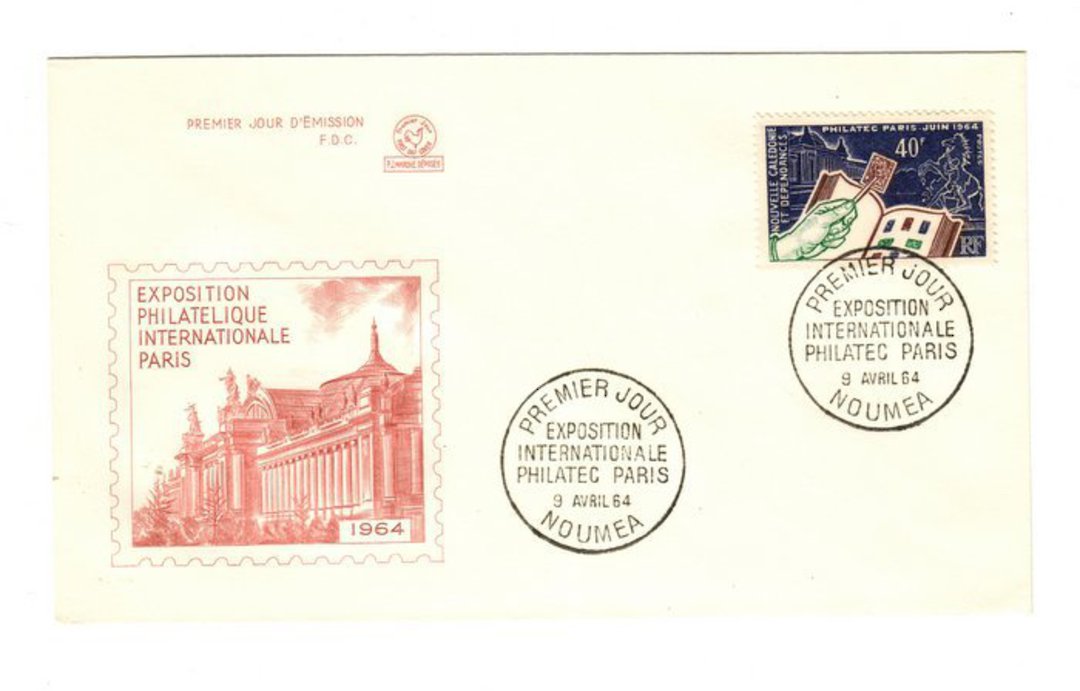 NEW CALEDONIA 1964 International Stamp Exhibition on first day cover. - 37879 - FDC image 0