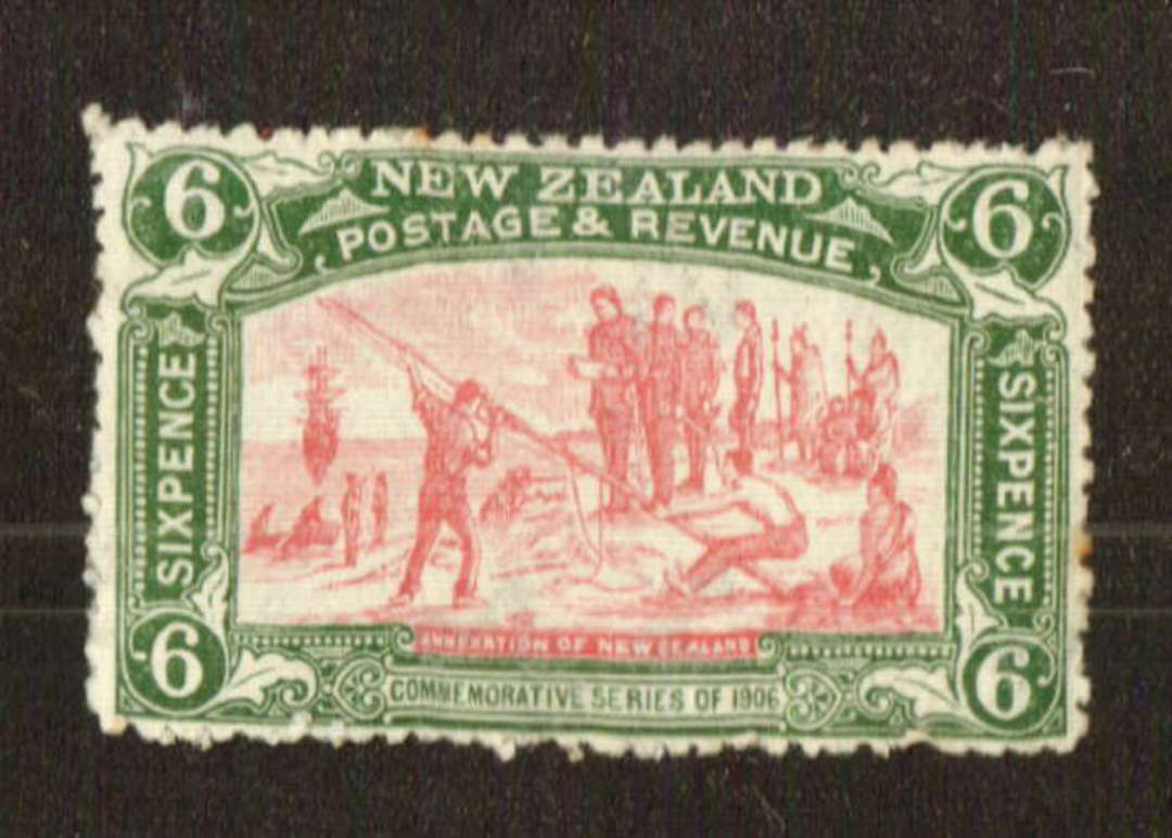 NEW ZEALAND 1906 Christchurch Exhibition 6d Pink and Green. Two or three small rust spots. - 71307 - LHM image 0