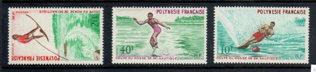FRENCH POLYNESIA 1971 First World Water-ski Championships. Set of 3. - 50652 - UHM image 0