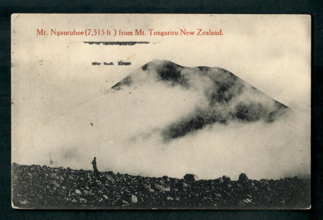 Postcard of Mt Ngauruhoe from Mt Tongariro. - 46806 - Postcard image 0