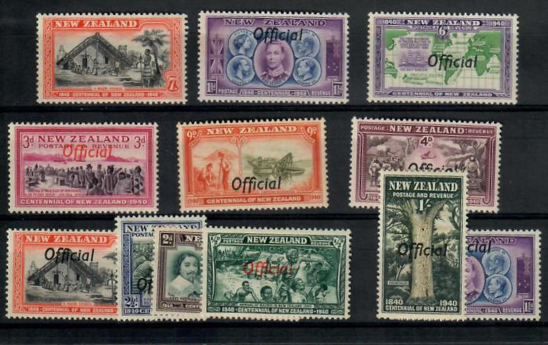 NEW ZEALAND 1940 Centennial. Set of 11. - 20122 - LHM image 0