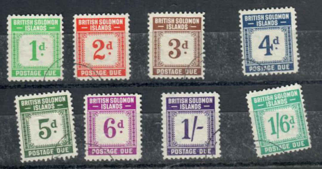 SOLOMON ISLANDS 1940 Postage Due. Set of 8. - 20306 - CTO image 0