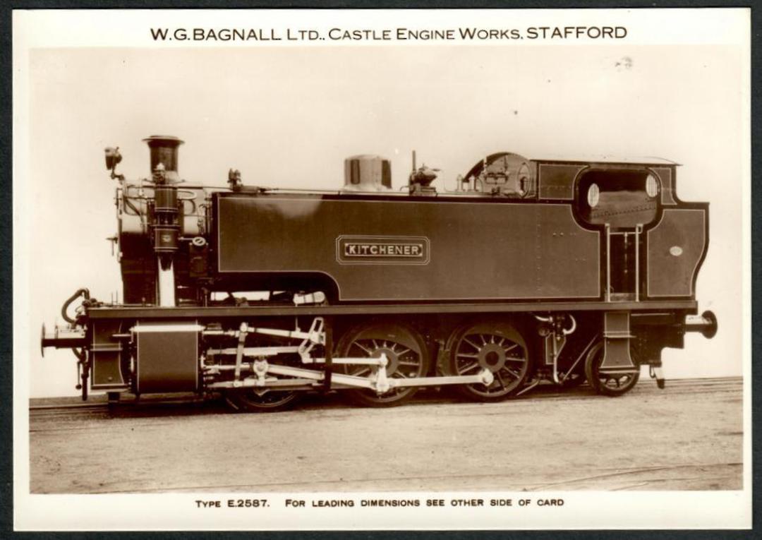 Steam Locomotive Manufacturers W G Bagnall Limited Quote card Type E2587. Fine photograph. - 440678 - Postcard image 0