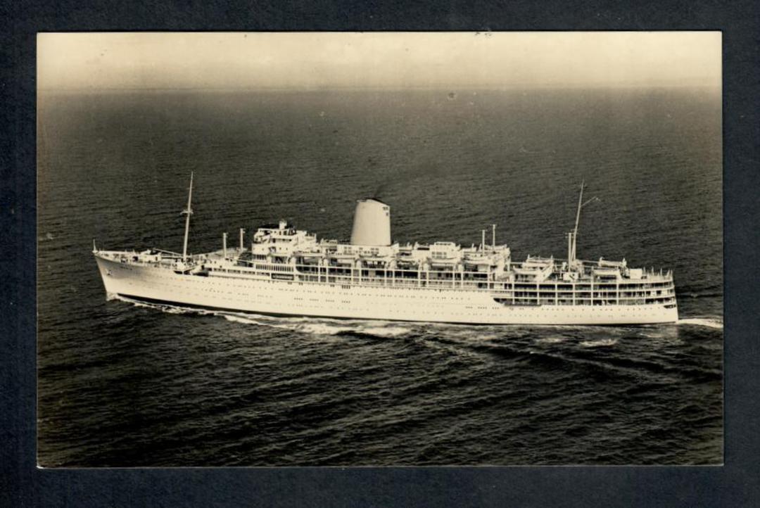 Real Photograph of unidentifid ship. - 40296 - Postcard image 0