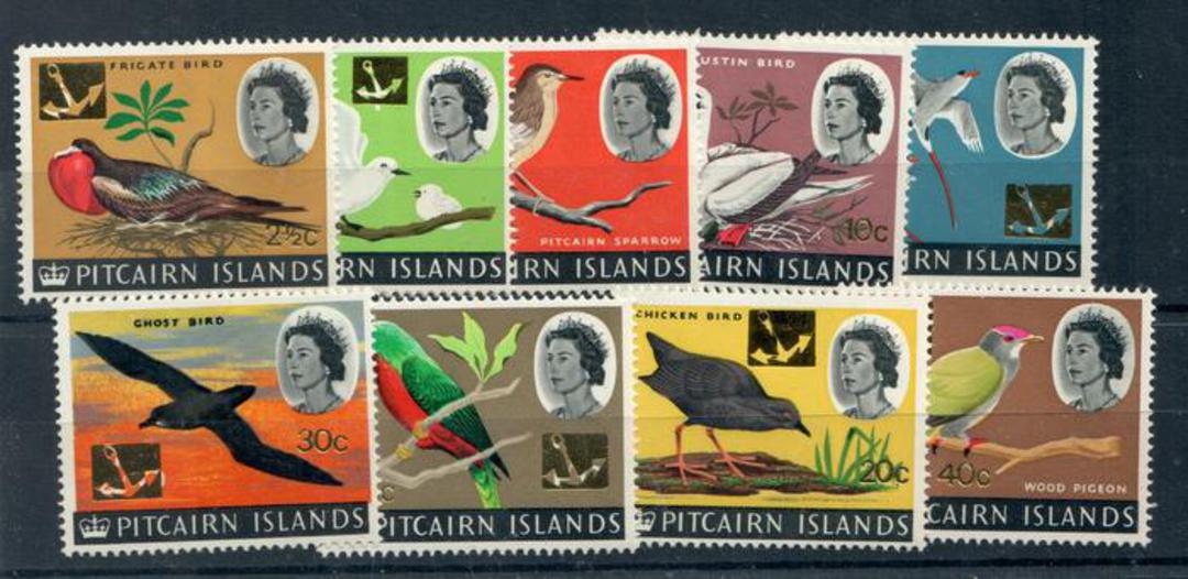 PITCAIRN ISLANDS 1967 Definitives.'Set' of 9. The stamps for BIRDS theme only. - 20317 - UHM image 0