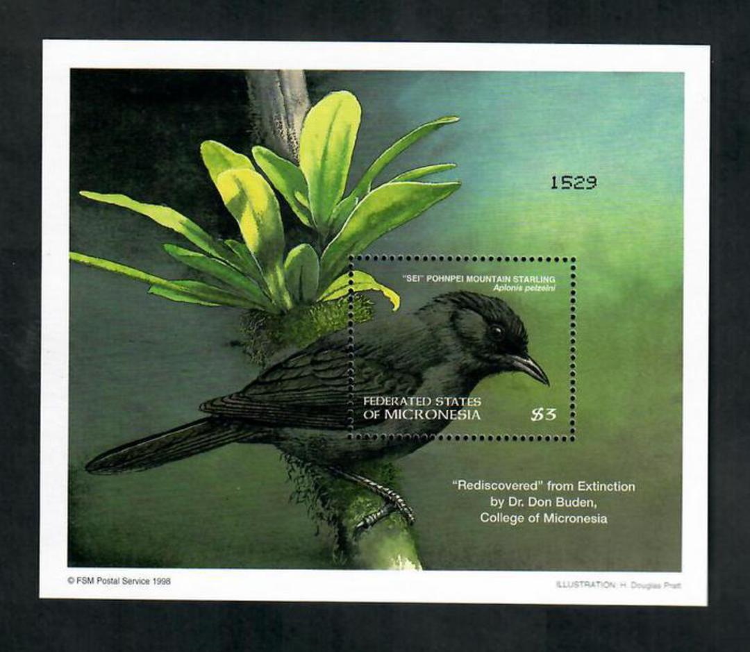 MICRONESIA 1998 Birds. Miniature sheet. - 50967 - UHM image 0