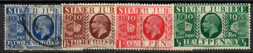 GREAT BRITAIN 1935 Silver Jubilee. Set of 4. - 70643 - Used image 0