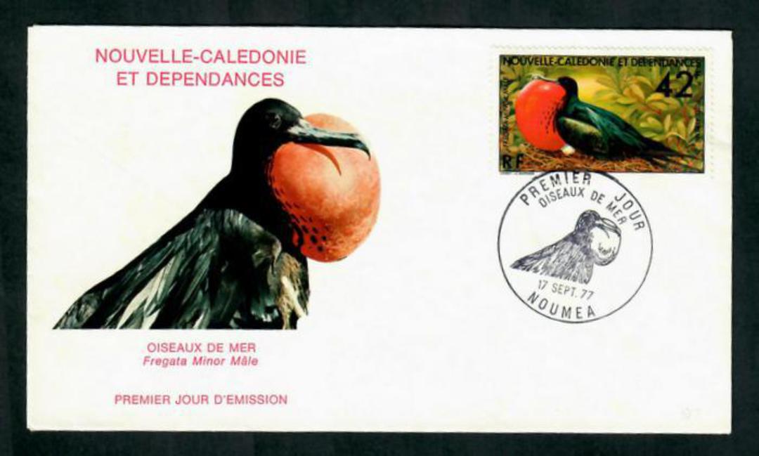 NEW CALEDONIA 1977 Great Frigate Bird 42fr on first day cover. - 31266 - FDC image 0