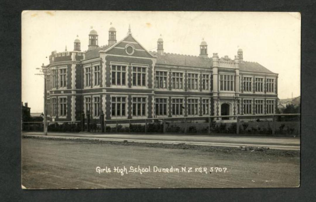 Real Photograph by Radcliffe of Girls' High School Dunedin. - 249157 - Postcard image 0