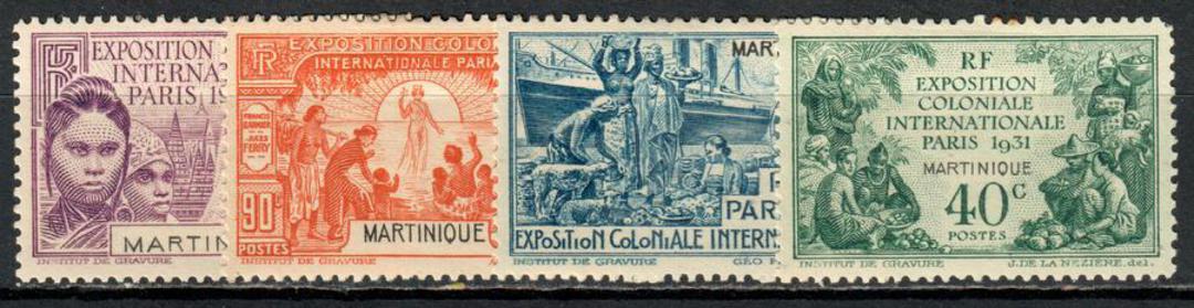 MARTINIQUE 1931 International Colonial Exhibition. Set of 4. - 75859 - Mint image 0