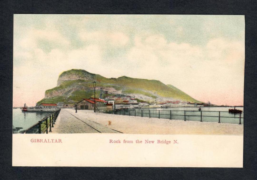 GIBRALTAR Coloured postcard of Rock from the New Bridge. - 42578 - Postcard image 0