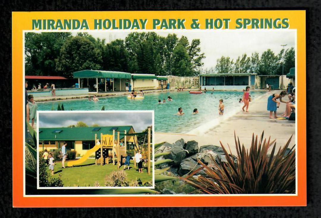 Modern Coloured Postcard of Miranda Holiday Park and Hot Springs. - 446541 - Postcard image 0