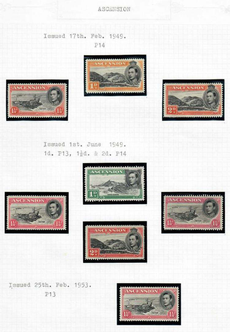 SOLOMON ISLANDS 1939 Geo 6th Definitives. Set of 13 plus the two perf varieties. - 69008 - UHM image 0