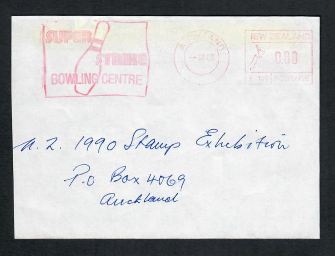 NEW ZEALAND 1989 Cover from the Super Strike Bowling Centre of Auckland. - 31402 - PostalHist image 0