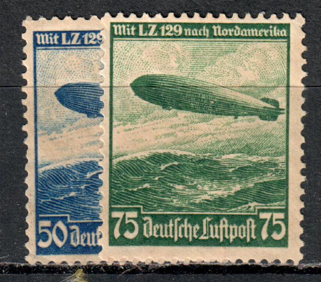 GERMANY 1936 Air Definitives. Set of 2. Gum removed. Refer note in Stanley Gibbons. - 9344 - UHM image 0