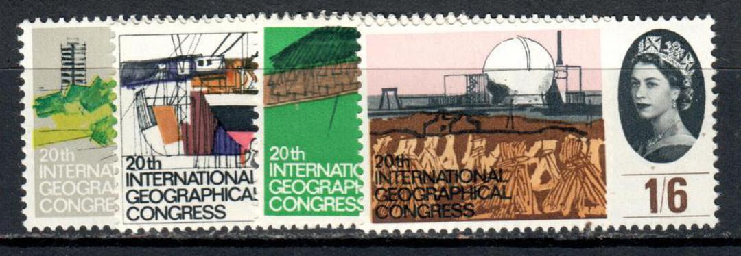GREAT BRITAIN 1964 International Geographical Congress. Set of 4. - 9075 - UHM image 0