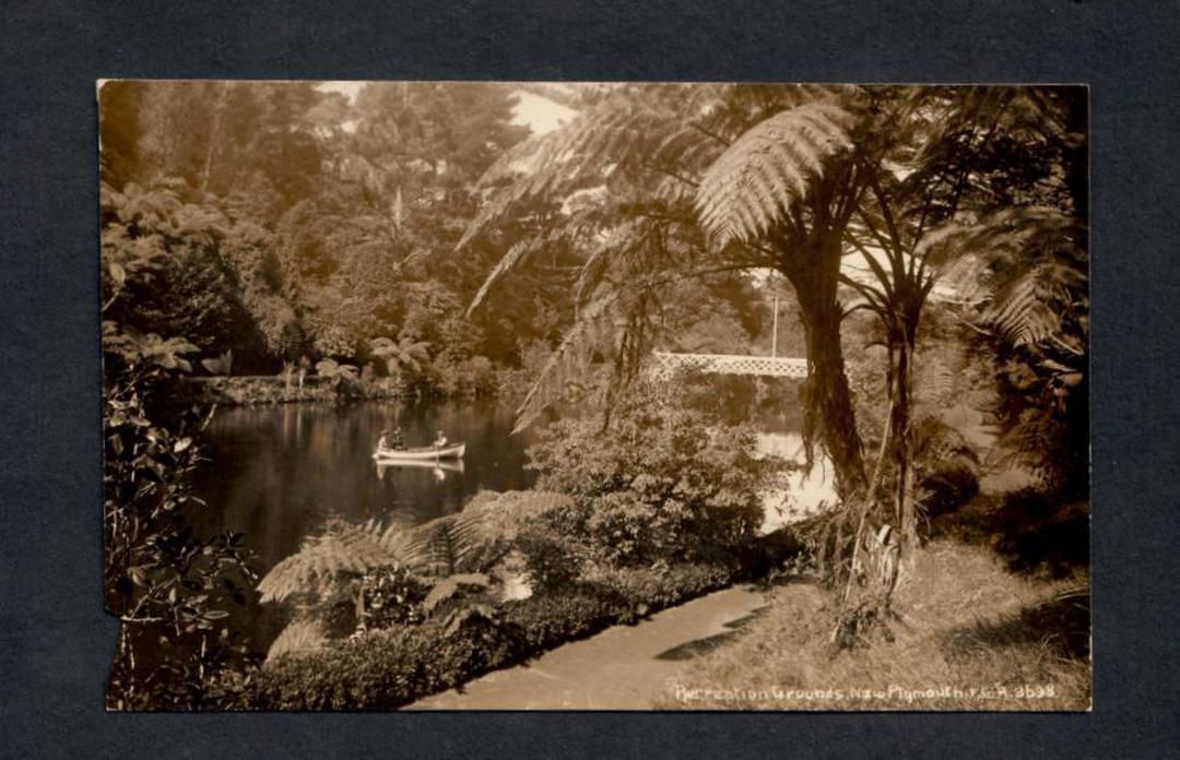 Real Photograph by Radcliffe of the Recreation Grounds New Plymouth. - 47046 - Postcard image 0