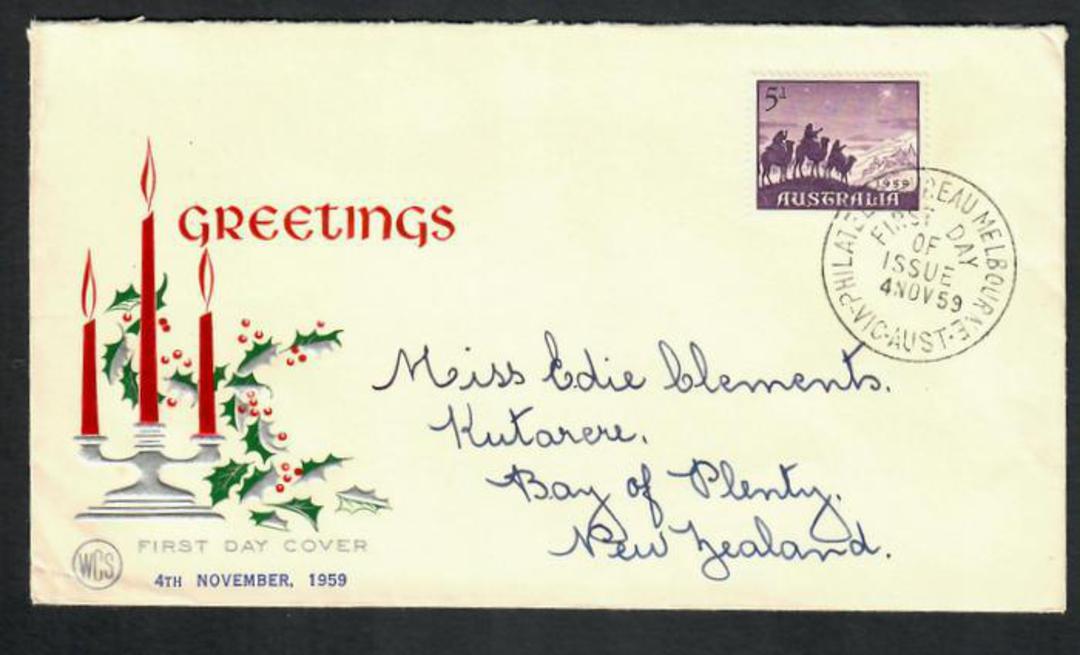 AUSTRALIA 1959 Christmas on first day cover. - 32280 - FDC image 0