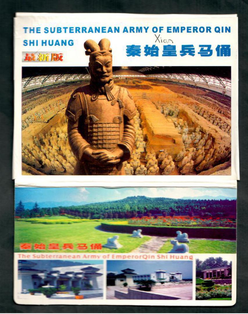 Modern pack of coloured postcards of the Subterranean Army of Empror Qin ShiHuang. The outside pack has a crease. - 444833 - Pos image 0