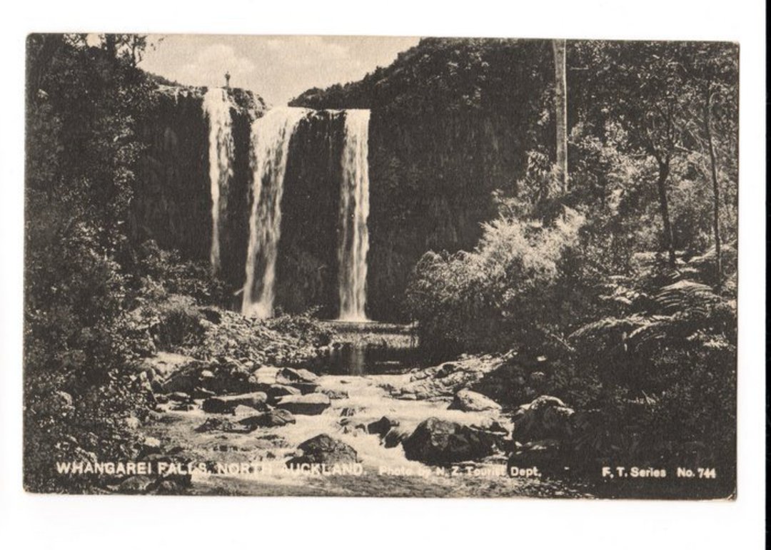 Postcard of Whangarei Falls. - 45030 - Postcard image 0