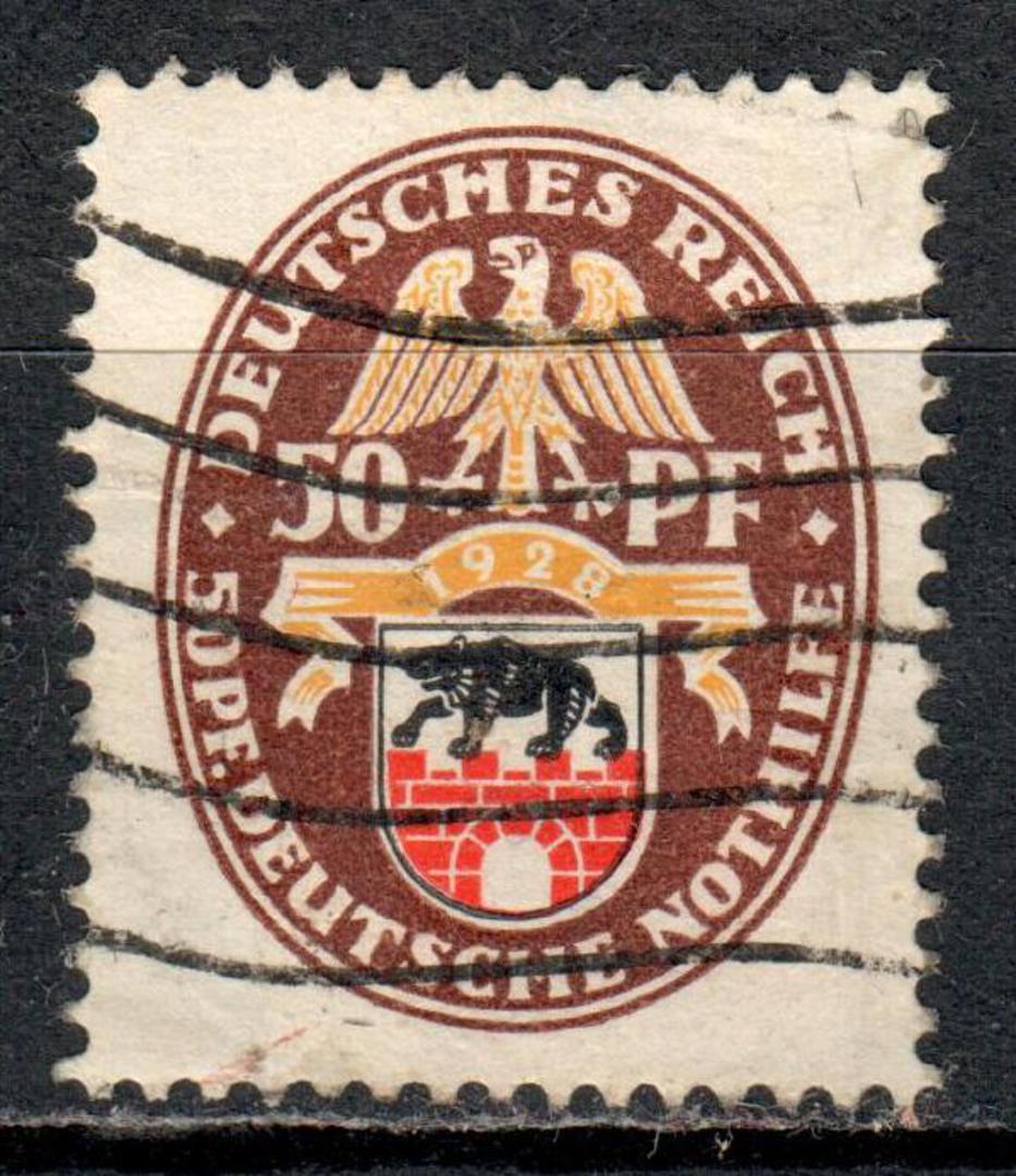 GERMANY 1928 Welfare Fund 25pf + 50pf Multicoloured. - 89041 - Used image 0