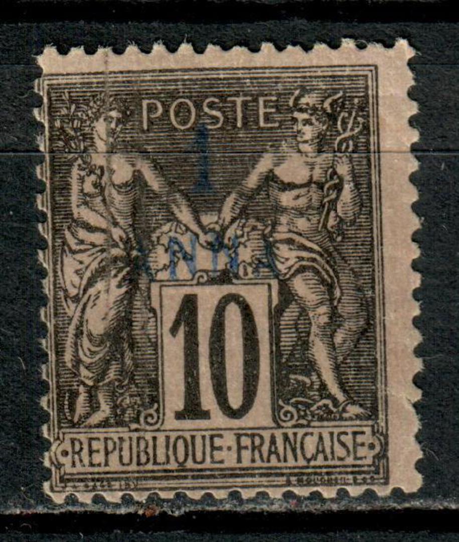 FRENCH POST OFFICES IN ZANZIBAR 1894 Definitive 1a on 10c Black on lilac. - 8906 - Mint image 0