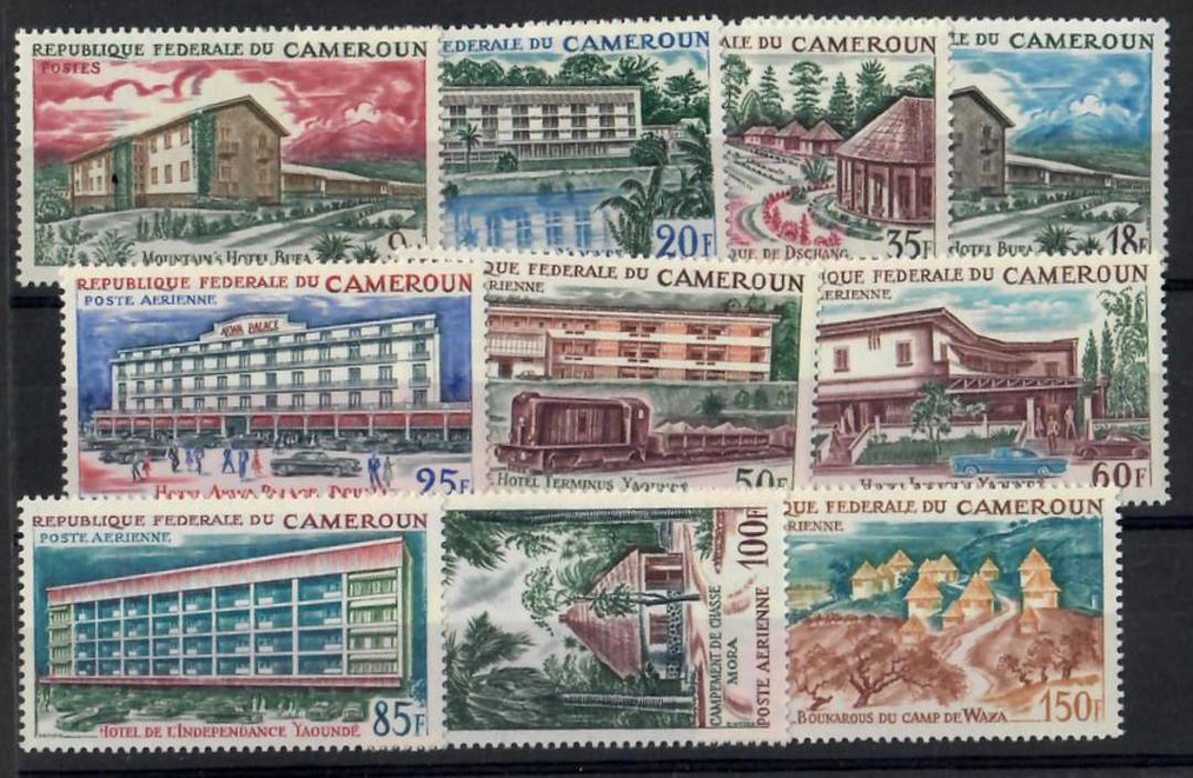 CAMEROUN 1966 Hotels. Set of 10. - 25322 - UHM image 0