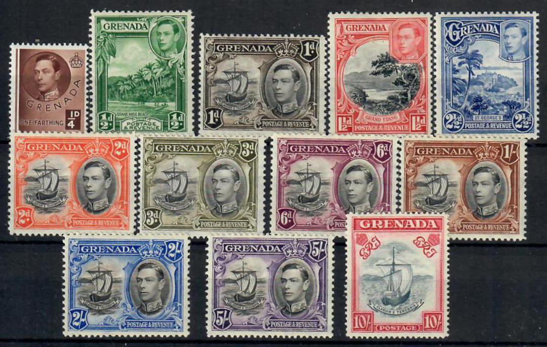 GRENADA 1938 Geo 6th Definitives. Set of 12. Simplified. - 23004 - LHM image 0