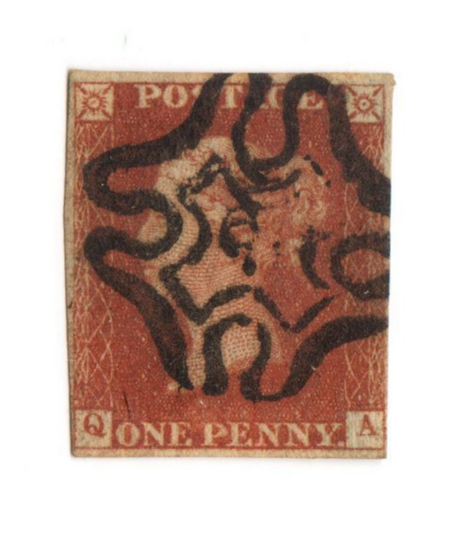 GREAT BRITAIN 1841 1d Red Maltese Obliterator. Number 3. - 70228 - FU image 0